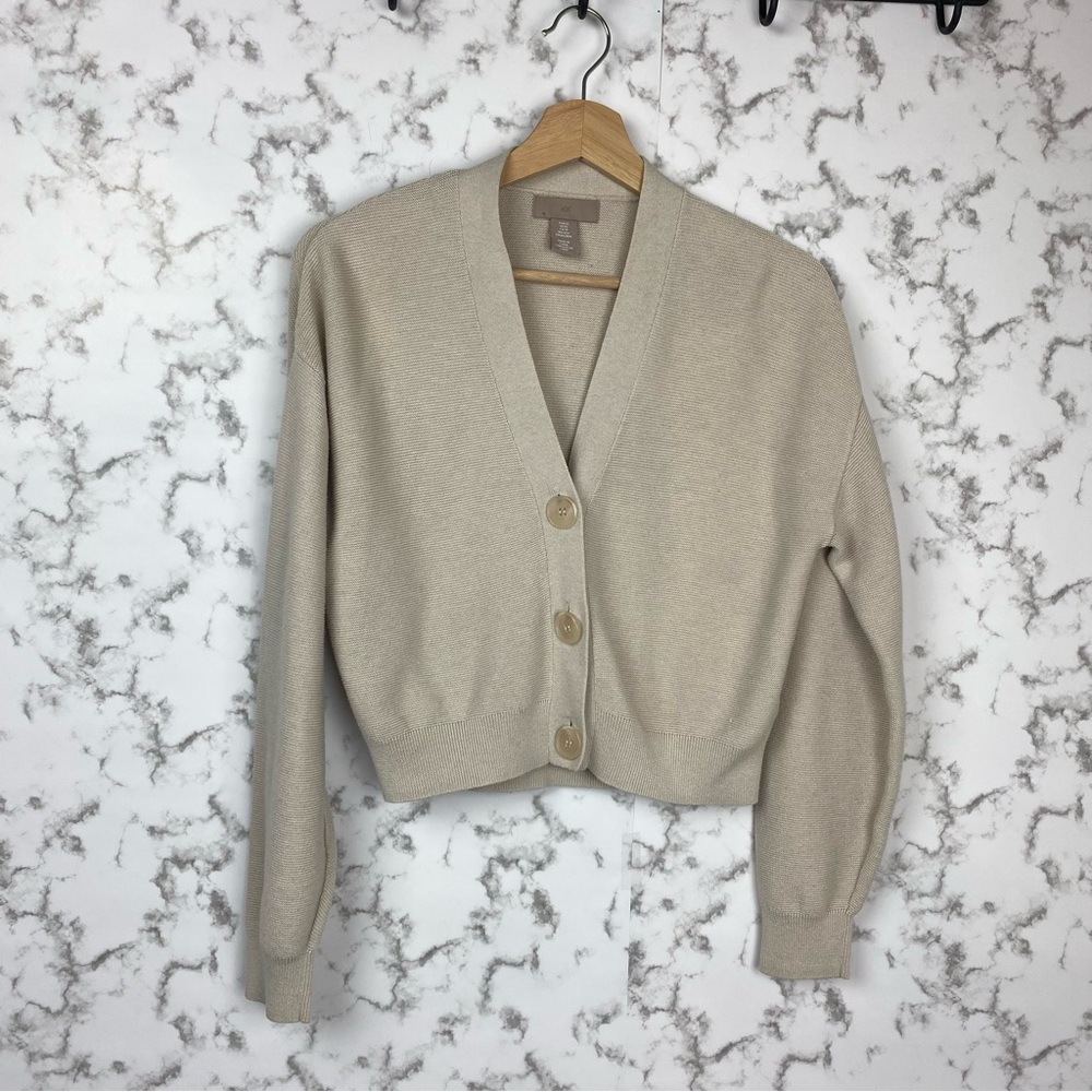 H&M Light Beige Women's Cardigan Sweater